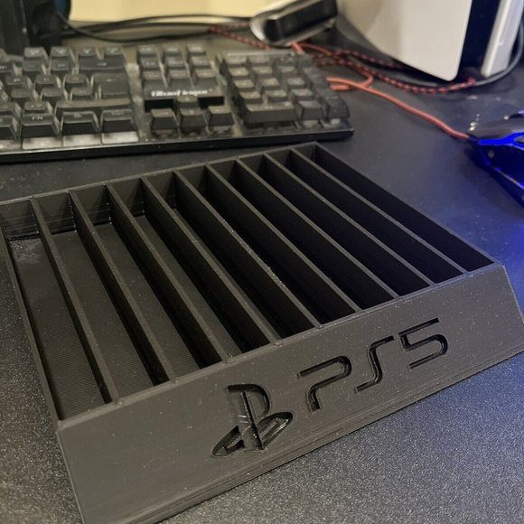 PlayStation 5 game case stand / holder with ps5 logo - Picture 4 of 7